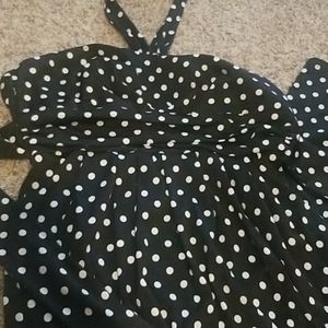 Black and white maxi dress